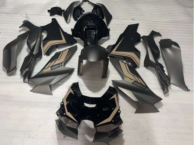 Billige Kawasaki ZX10R Motorrad Verkleidung 2021-2025 - Matt Schwarz Glanzendes Schwarz Braun