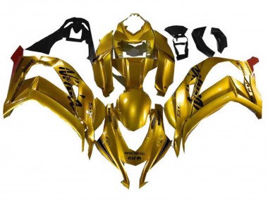 Billige Kawasaki ZX10R Motorrad Verkleidung 2021-2025 - Gold Schwarz