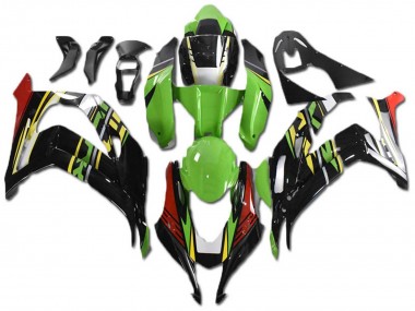 Billige Kawasaki ZX10R Motorrad Verkleidung 2021-2025 - Grun Gelb Rot Schwarz