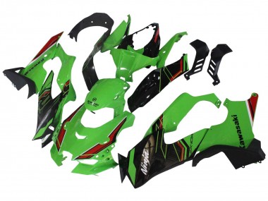 Billige Kawasaki ZX10R Motorrad Verkleidung 2021-2025 - Grun Schwarz Rot
