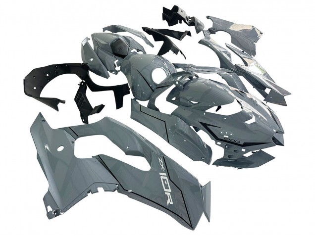 Billige Kawasaki ZX10R Motorrad Verkleidung 2021-2025 - Grau