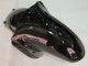 Billige Kawasaki ZX14R ZZR1400 Motorrad Verkleidung 2006-2011 - Glanzendes Schwarz Grun Flamme