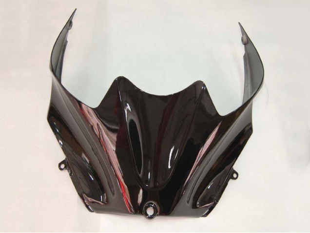 Billige Kawasaki ZX14R ZZR1400 Motorrad Verkleidung 2006-2011 - Glanzendes Schwarz Grun Flamme