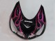 Billige Kawasaki ZX14R ZZR1400 Motorrad Verkleidung 2006-2011 - Glanzendes Schwarz Rot Rosa Flamme
