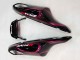 Billige Kawasaki ZX14R ZZR1400 Motorrad Verkleidung 2006-2011 - Glanzendes Schwarz Rot Rosa Flamme