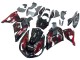 Billige Kawasaki ZX14R ZZR1400 Motorrad Verkleidung Kit 2006-2011 - Glanzendes Schwarz Rot Flamme