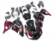 Billige Kawasaki ZX14R ZZR1400 Motorrad Verkleidung Kit 2006-2011 - Glanzendes Schwarz Rot Flamme