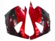 Billige Kawasaki ZX14R ZZR1400 Motorrad Verkleidung Kit 2006-2011 - Glanzendes Schwarz Rot Flamme
