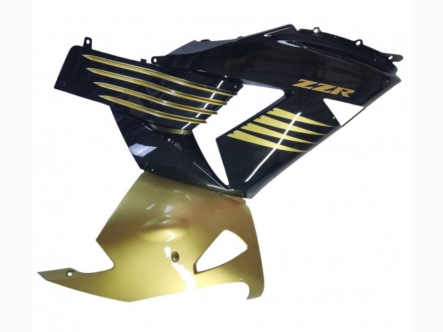 Billige Kawasaki ZX14R ZZR1400 Motorrad Verkleidung 2006-2011 - Gold Schwarz