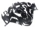Billige Kawasaki ZX14R ZZR1400 Motorrad Verkleidung 2012-2024 - Glanzendes Schwarz Matt Schwarz Weiss Ninja
