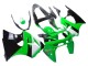 Billige Kawasaki ZX6R Motorrad Verkleidung 1998-1999 - Grun Weiss Glanzendes Schwarz