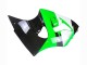 Billige Kawasaki ZX6R Motorrad Verkleidung 1998-1999 - Grun Weiss Glanzendes Schwarz