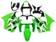 Billige Kawasaki ZX6R Motorrad Verkleidung 2000-2002 - Grun Weiss Schwarz