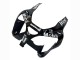 Billige Kawasaki ZX6R Motorrad Verkleidung 2000-2002 - Glanzendes Schwarz Weiss West Michelin
