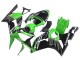 Billige Kawasaki ZX6R Motorrad Verkleidung 2003-2004 - Grun Weiss Schwarz