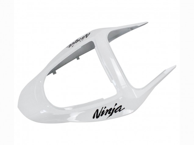 Billige Kawasaki ZX6R Motorrad Verkleidung 2003-2004 - Weiss Schwarz Aufkleber