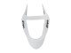 Billige Kawasaki ZX6R Motorrad Verkleidung 2003-2004 - Weiss Schwarz Aufkleber