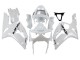 Billige Kawasaki ZX6R Motorrad Verkleidung 2003-2004 - Weiss Schwarz Aufkleber