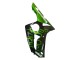 Billige Kawasaki ZX6R Motorrad Verkleidung 2003-2004 - Glanzendes Schwarz Grun Flamme