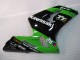 Billige Kawasaki ZX6R Motorrad Verkleidung 2003-2004 - Grun Schwarz Elf Bridgestone