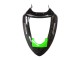 Billige Kawasaki ZX6R Motorrad Verkleidung 2005-2006 - Grun Rot Schwarz Elf 66