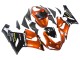 Billige Kawasaki ZX6R Motorrad Verkleidung 2005-2006 - Orange Schwarz