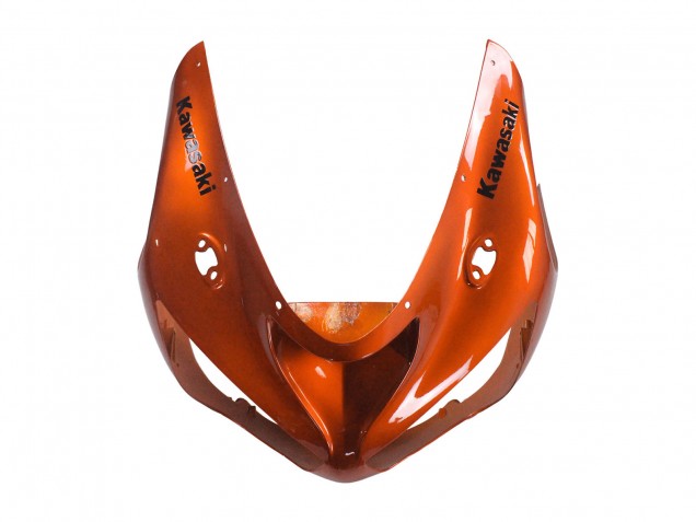 Billige Kawasaki ZX6R Motorrad Verkleidung 2005-2006 - Orange Schwarz
