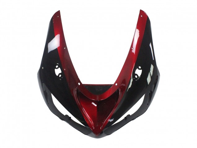 Billige Kawasaki ZX6R Motorrad Verkleidung 2005-2006 - Rot Glanzendes Schwarz