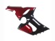 Billige Kawasaki ZX6R Motorrad Verkleidung 2005-2006 - Rot Glanzendes Schwarz