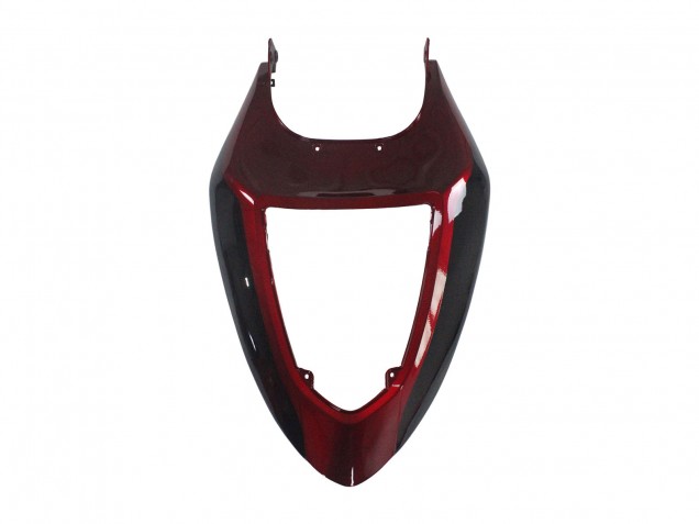 Billige Kawasaki ZX6R Motorrad Verkleidung 2005-2006 - Rot Glanzendes Schwarz