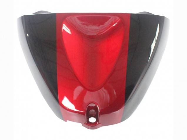 Billige Kawasaki ZX6R Motorrad Verkleidung 2005-2006 - Rot Glanzendes Schwarz