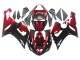 Billige Kawasaki ZX6R Motorrad Verkleidung 2005-2006 - Rot Glanzendes Schwarz