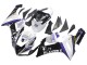 Billige Kawasaki ZX6R Motorrad Verkleidung 2005-2006 - Weiss Lila Schwarz Rizoma Playboy Denso