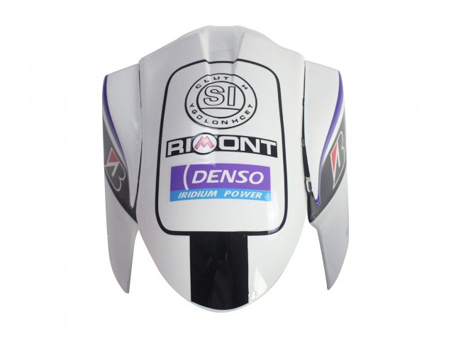 Billige Kawasaki ZX6R Motorrad Verkleidung 2005-2006 - Weiss Lila Schwarz Rizoma Playboy Denso