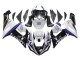 Billige Kawasaki ZX6R Motorrad Verkleidung 2005-2006 - Weiss Lila Schwarz Rizoma Playboy Denso