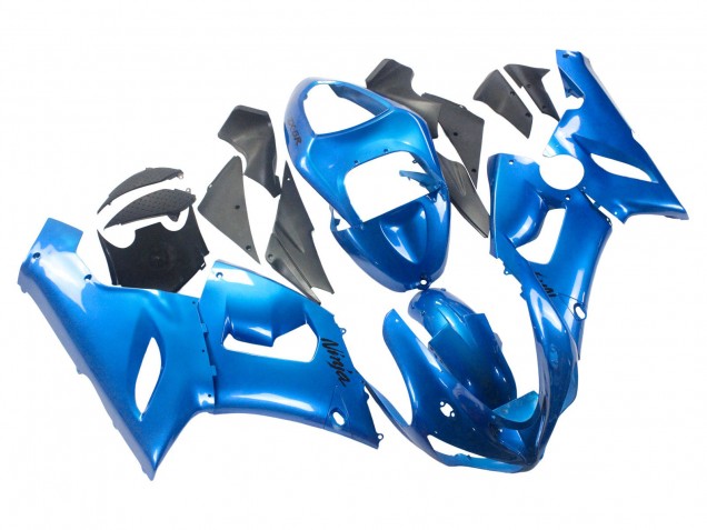 Billige Kawasaki ZX6R Motorrad Verkleidung 2005-2006 - Glanzendes Blau