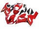 Billige Kawasaki ZX6R Motorrad Verkleidung 2005-2006 - Rot Gelb Schwarz