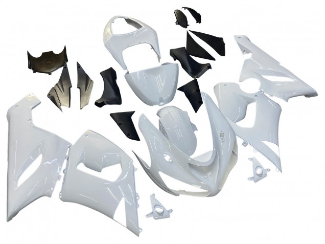 Billige Kawasaki ZX6R Motorrad Verkleidung 2005-2006 - Weiss