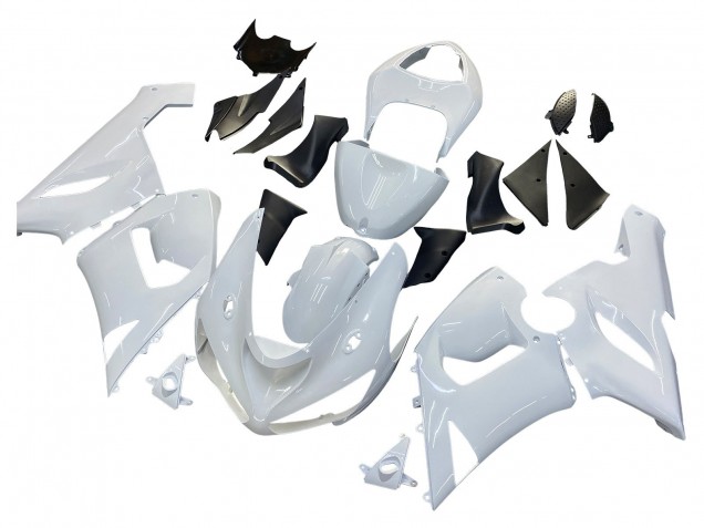 Billige Kawasaki ZX6R Motorrad Verkleidung 2005-2006 - Weiss