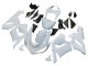 Billige Kawasaki ZX6R Motorrad Verkleidung 2005-2006 - Weiss