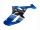 Billige Kawasaki ZX6R Motorrad Verkleidung 2007-2008 - Schwarz Blauer Elf