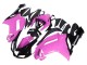 Billige Kawasaki ZX6R Motorrad Verkleidung 2007-2008 - Schwarz Rosa Ninja