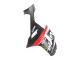 Billige Kawasaki ZX6R Motorrad Verkleidung 2007-2008 - Schwarz Weiss Rot mit weissem Schnee Aufkleber Ninja Elf