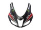 Billige Kawasaki ZX6R Motorrad Verkleidung 2007-2008 - Schwarz Weiss Rot mit weissem Schnee Aufkleber Ninja Elf