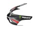 Billige Kawasaki ZX6R Motorrad Verkleidung 2007-2008 - Schwarz Weiss Rot mit weissem Schnee Aufkleber Ninja Elf