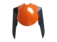 Billige Kawasaki ZX6R Motorrad Verkleidung 2007-2008 - Orange Schwarz Ninja