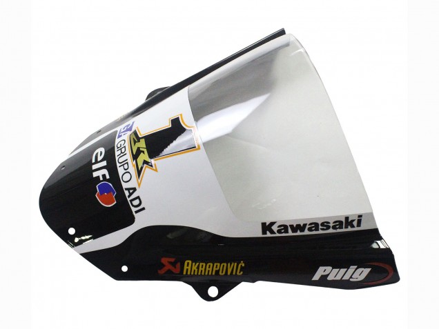 Billige Kawasaki ZX6R Motorrad Verkleidung 2009-2012 - Grun Glanzendes Schwarz Gelb Weiss Rot Elf Monster