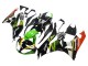 Billige Kawasaki ZX6R Motorrad Verkleidung 2009-2012 - Grun Glanzendes Schwarz Gelb Weiss Rot Elf Monster