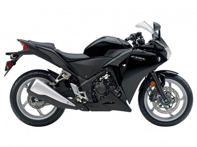 Billige Honda CBR250RR Motorrad Verkleidung 2011-2015 - Matt Schwarz