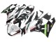 Billige Kawasaki ZX6R Motorrad Verkleidung 2009-2012 - Weiss Rot Schwarz Grun